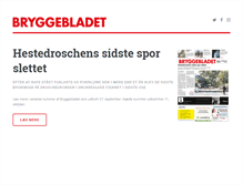 Tablet Screenshot of bryggebladet.dk